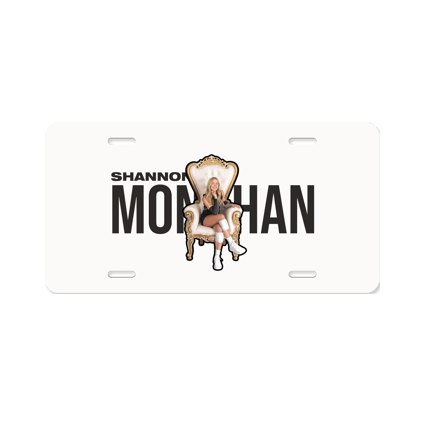 License Plate — Player Name in Classic