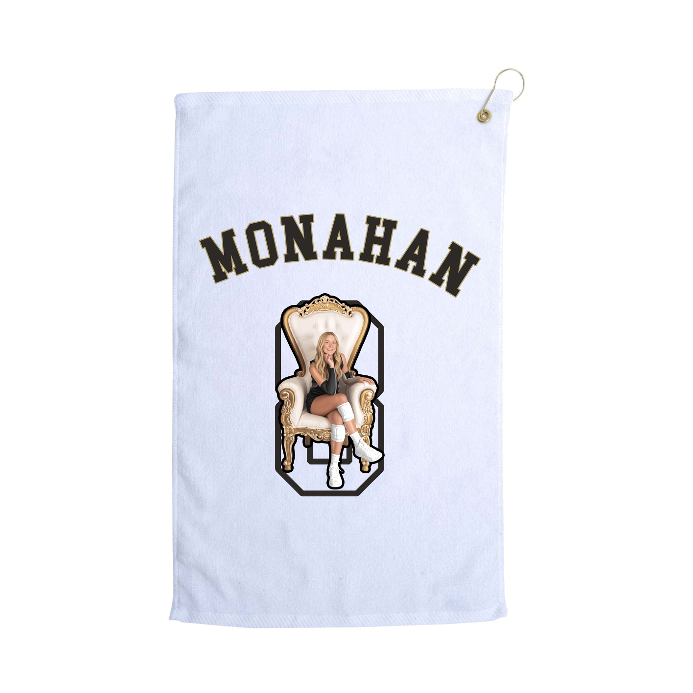 Golf Towel — Shirsey Arch in White