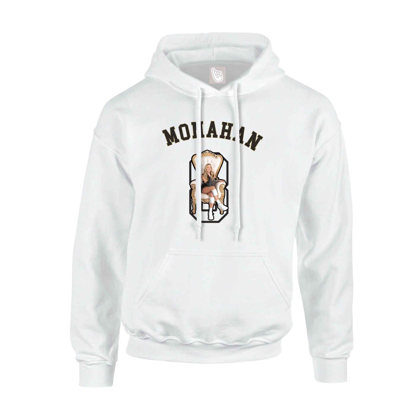 Youth Hoodie — Shirsey Arch in White