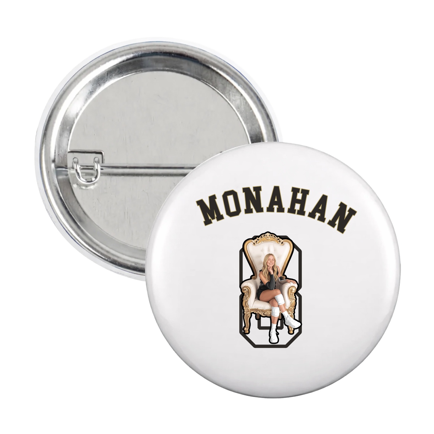 Game Day Button — Shirsey Arch in White