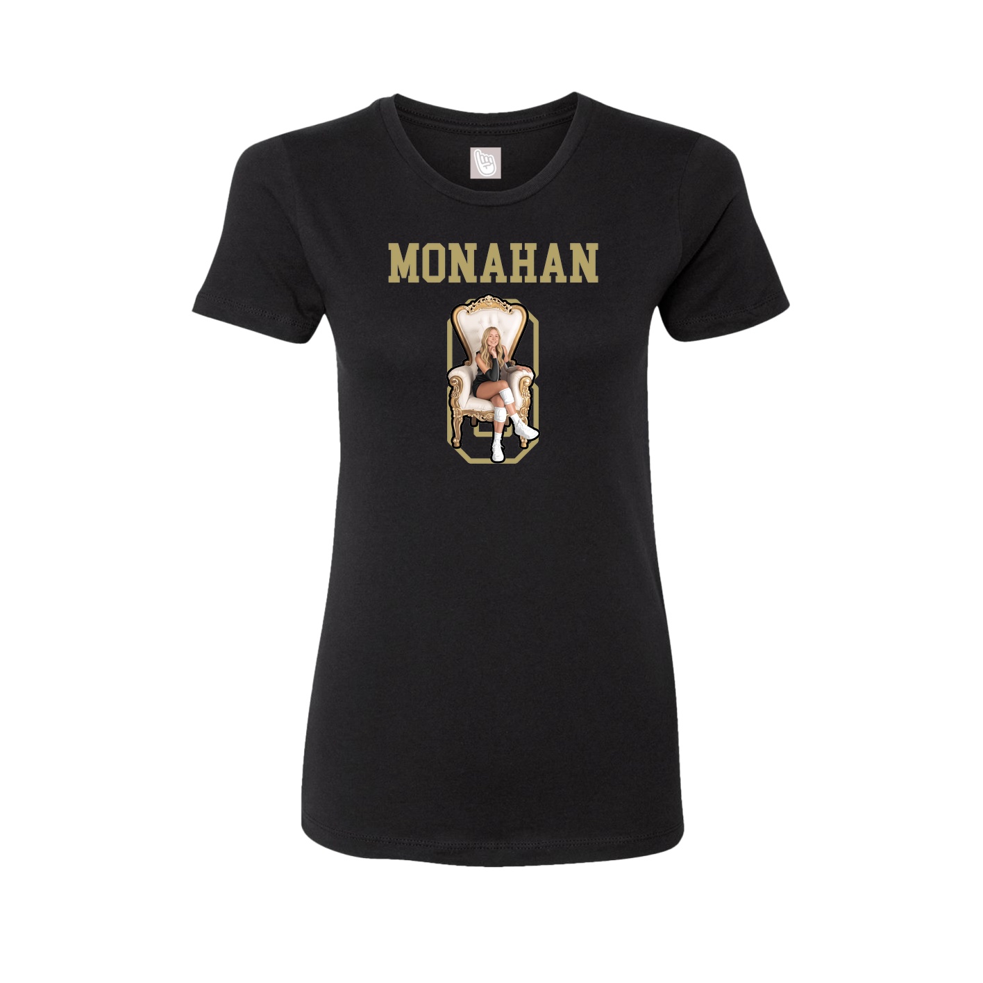 Fitted Women's Tee — Shirsey in Black