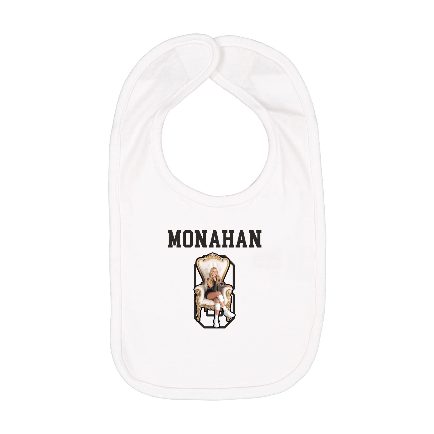 Infant Bib — Shirsey in White