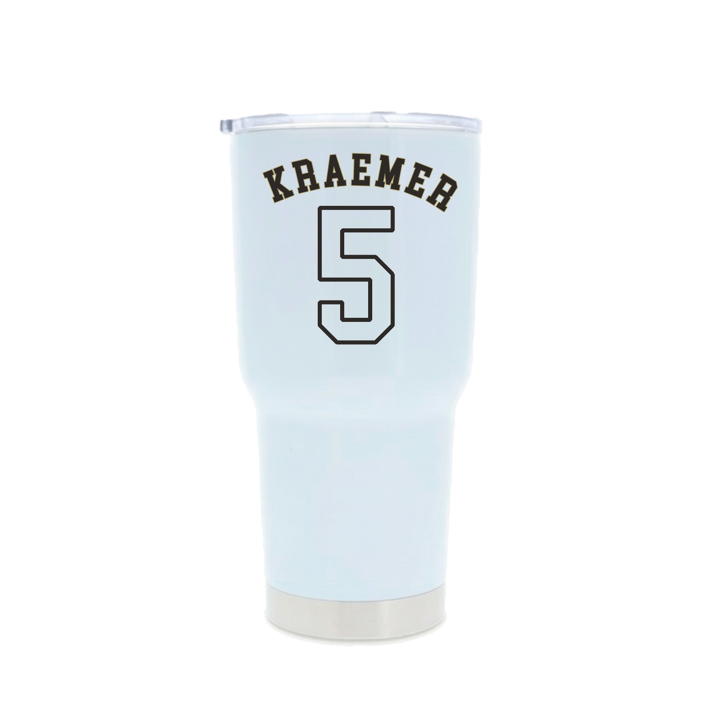 30oz Stainless Steel Tumbler — Shirsey Arch in White