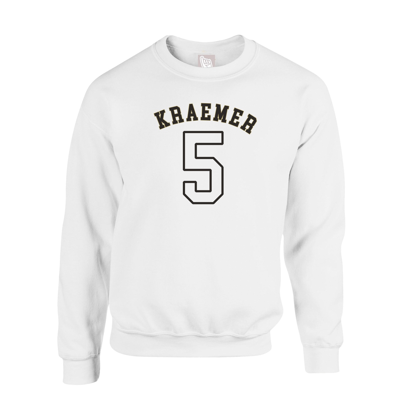 Fleece Crew — Shirsey Arch in White