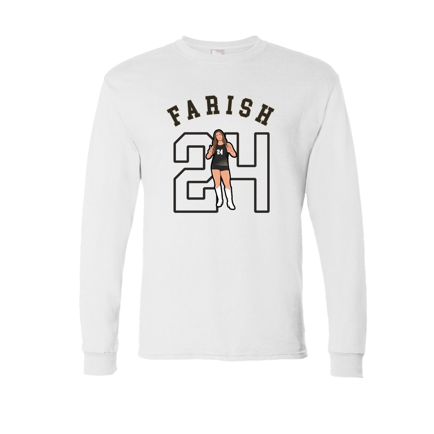 Long Sleeve Tee — Shirsey Arch in White