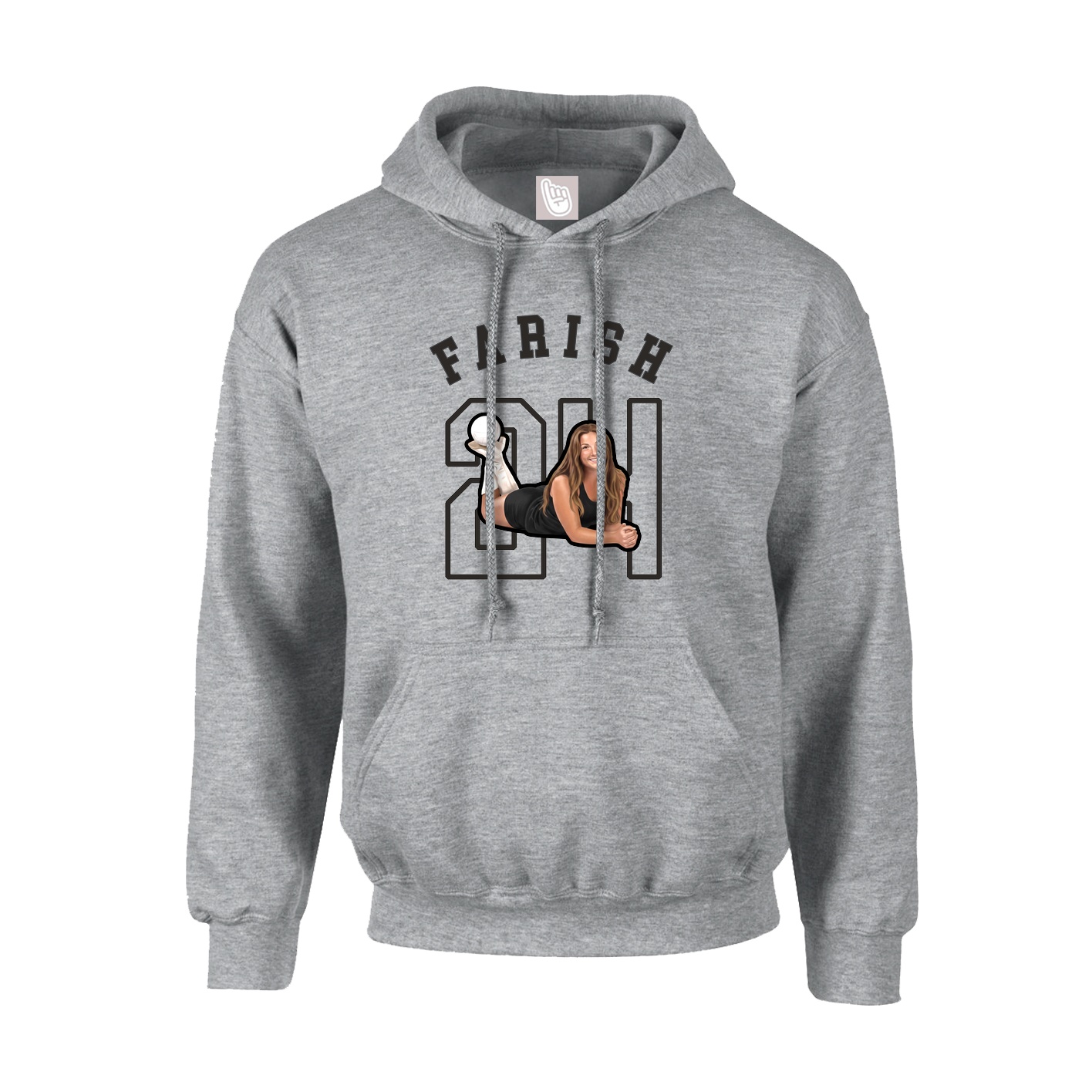 Youth Hoodie — Shirsey Arch in Grey