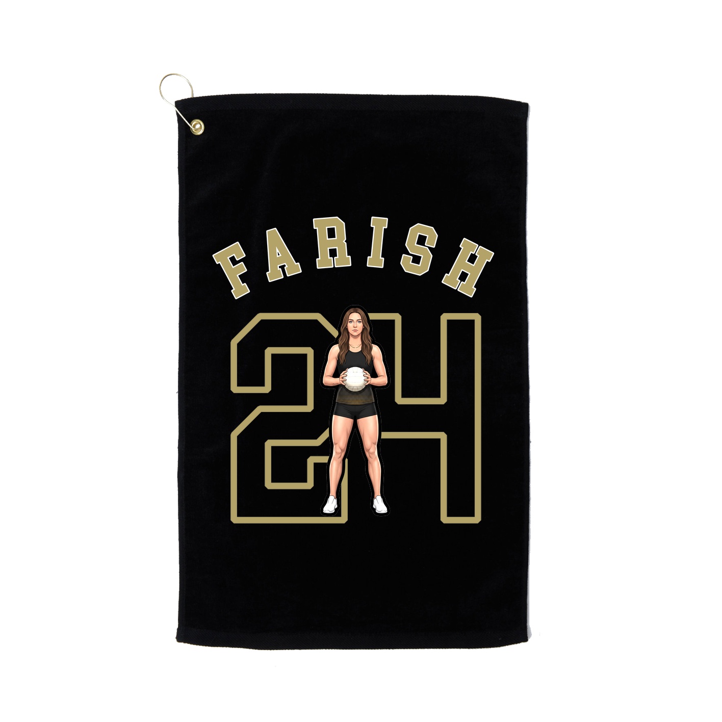 Golf Towel — Shirsey Arch in Black