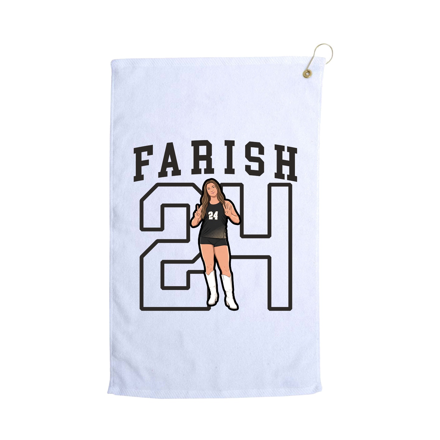 Golf Towel — Shirsey in White