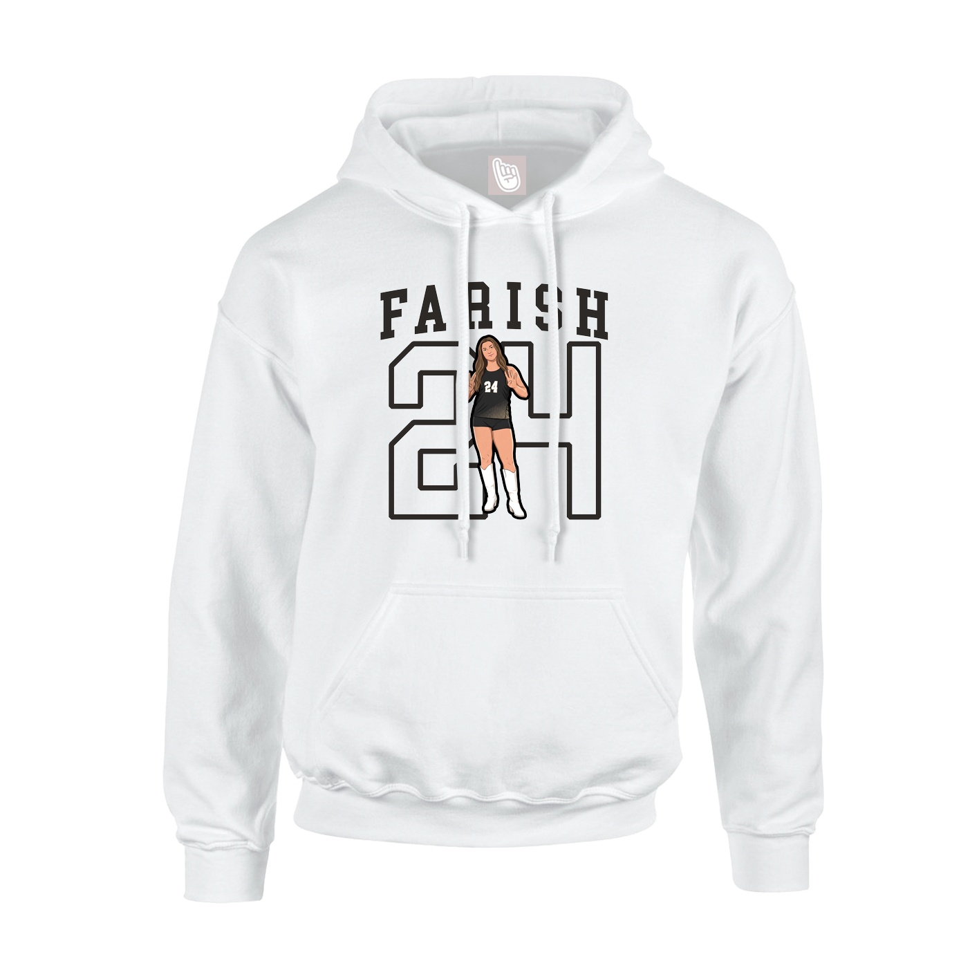 Hoodie — Shirsey in White