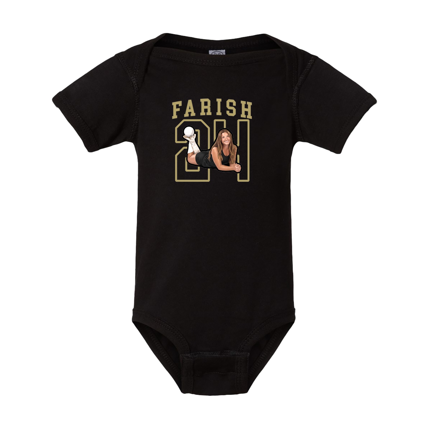 Baby Onesie — Shirsey in Black