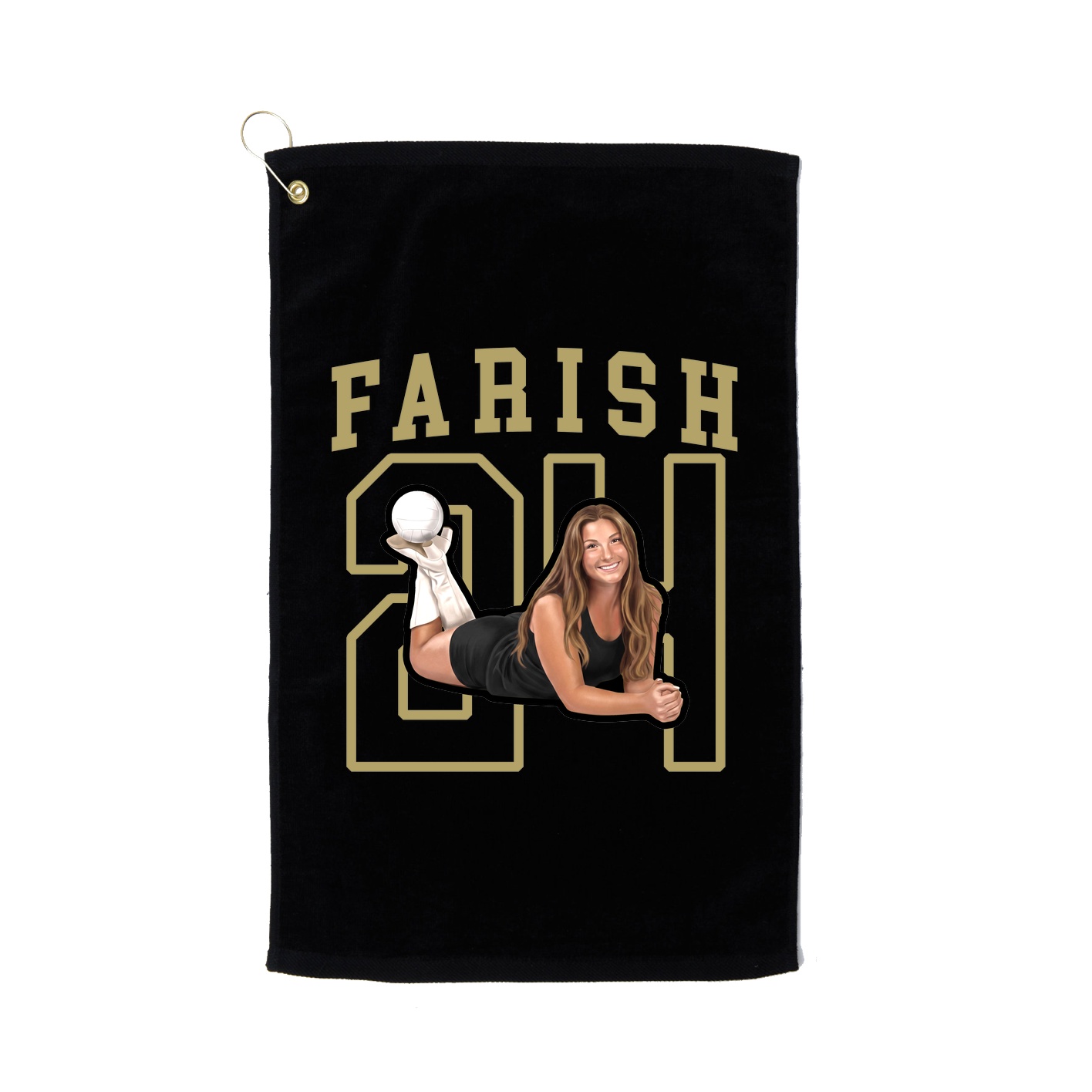 Golf Towel — Shirsey in Black
