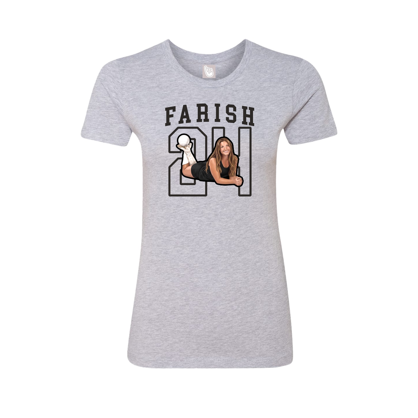 Fitted Women's Tee — Shirsey in Grey