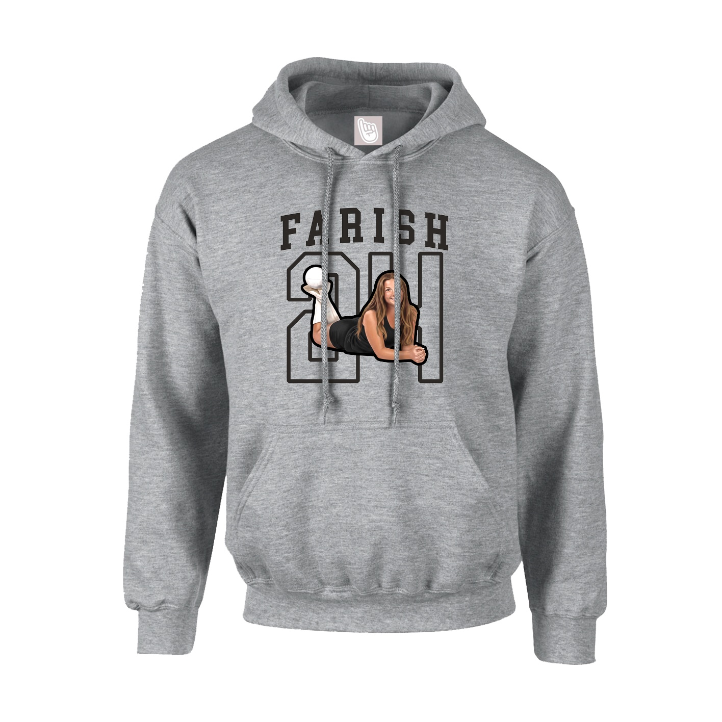 Hoodie — Shirsey in Grey