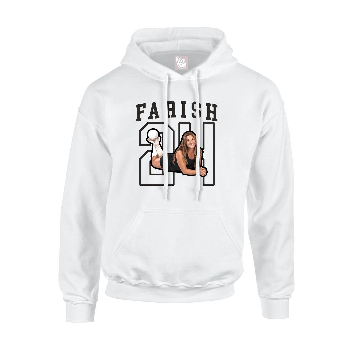Hoodie — Shirsey in White
