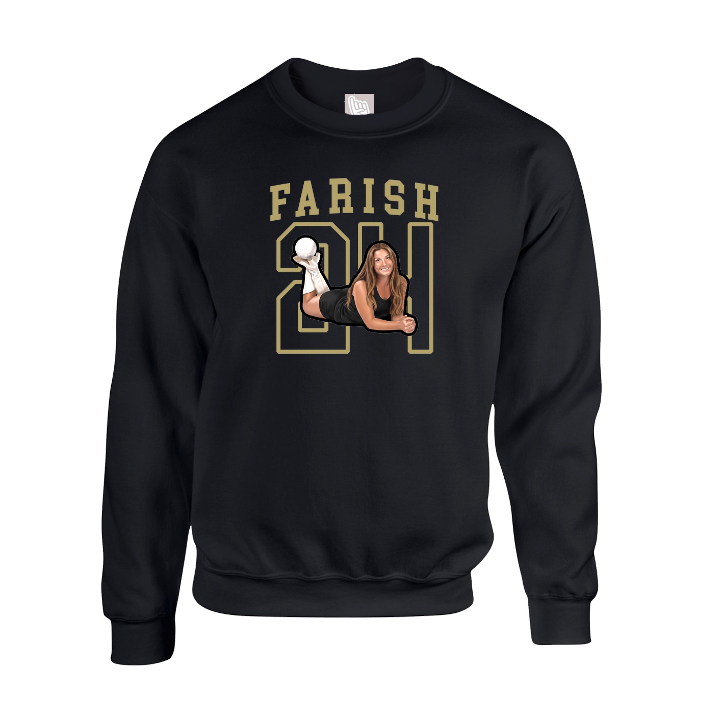 Fleece Crew — Shirsey in Black