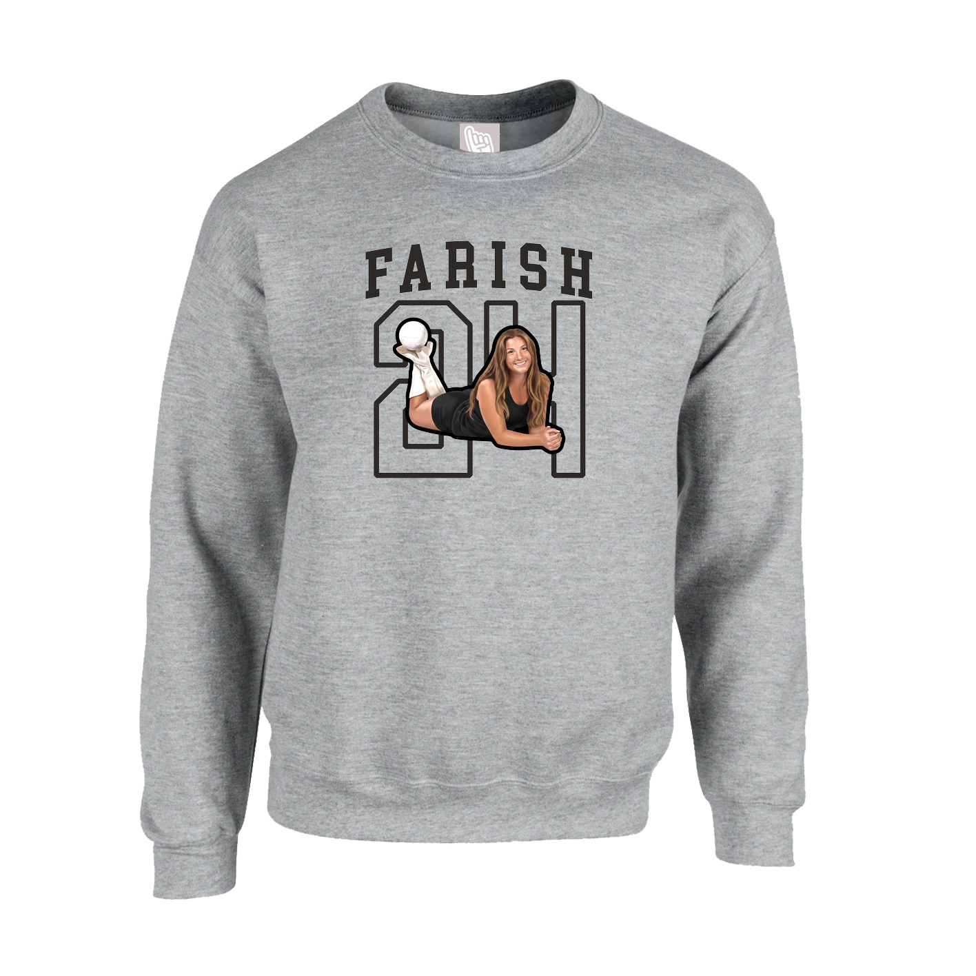 Fleece Crew — Shirsey in Grey