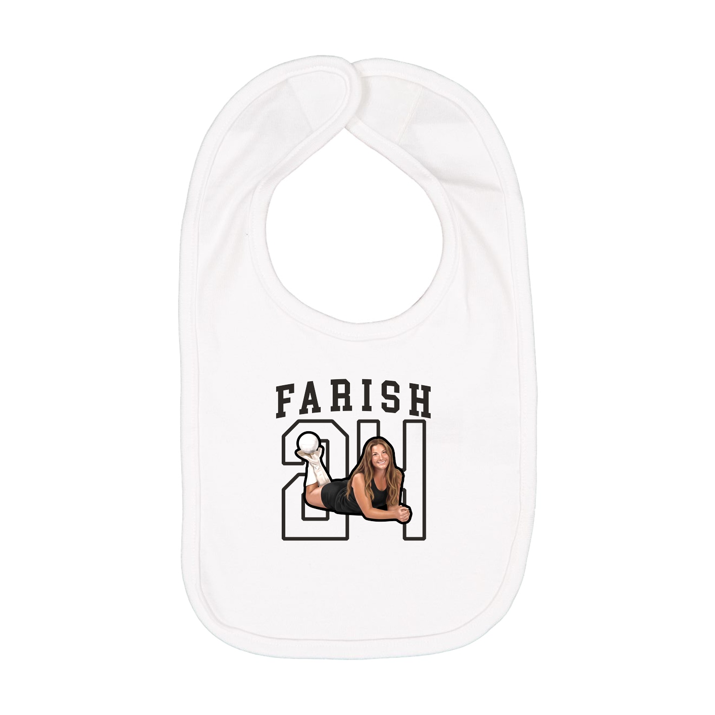Infant Bib — Shirsey in White