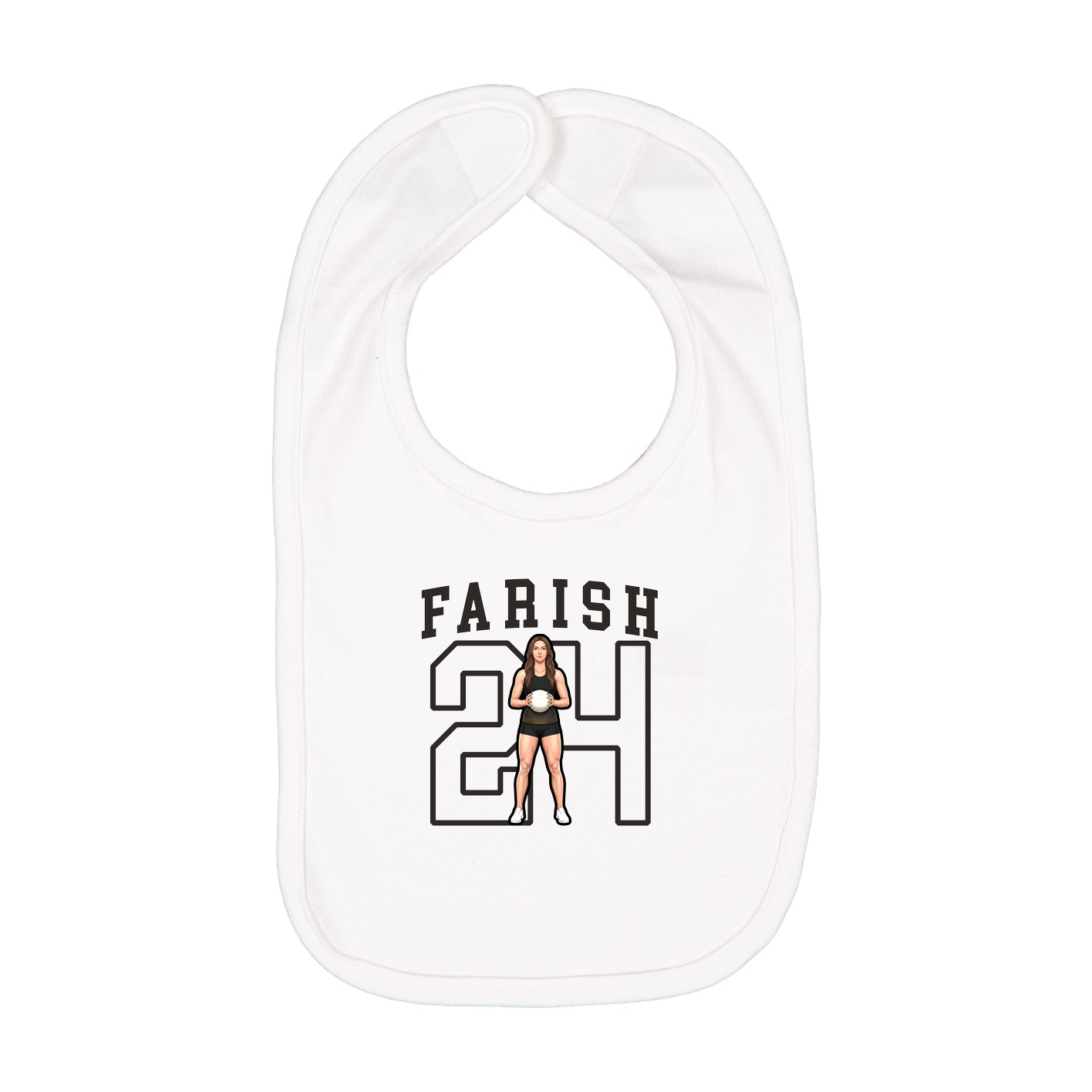 Infant Bib — Shirsey in White