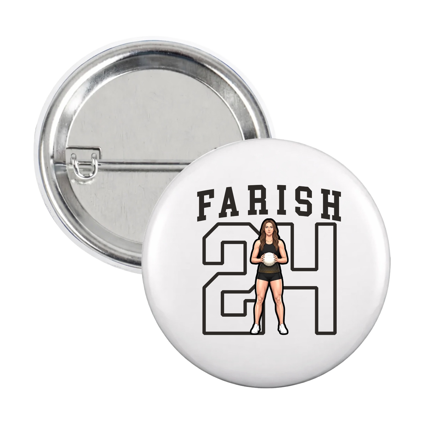 Game Day Button — Shirsey in White