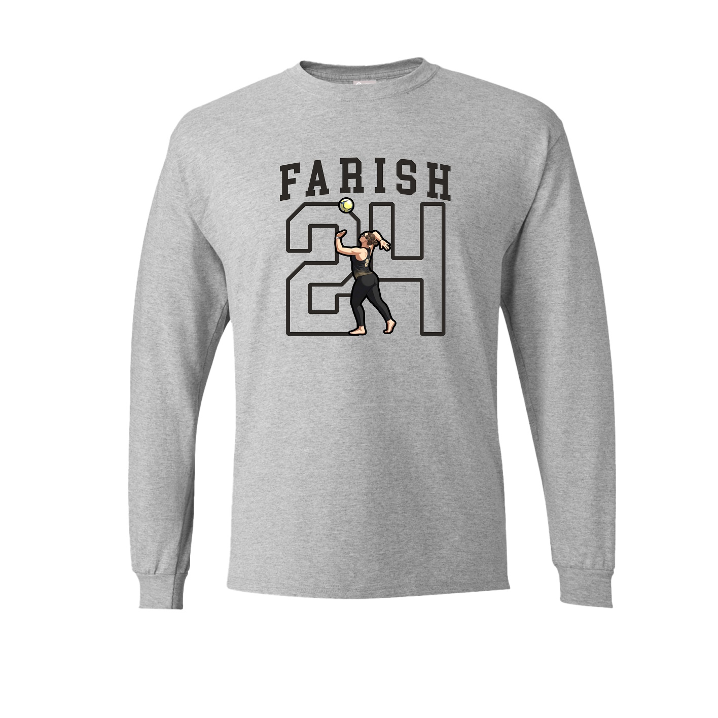 Long Sleeve Tee — Shirsey in Grey