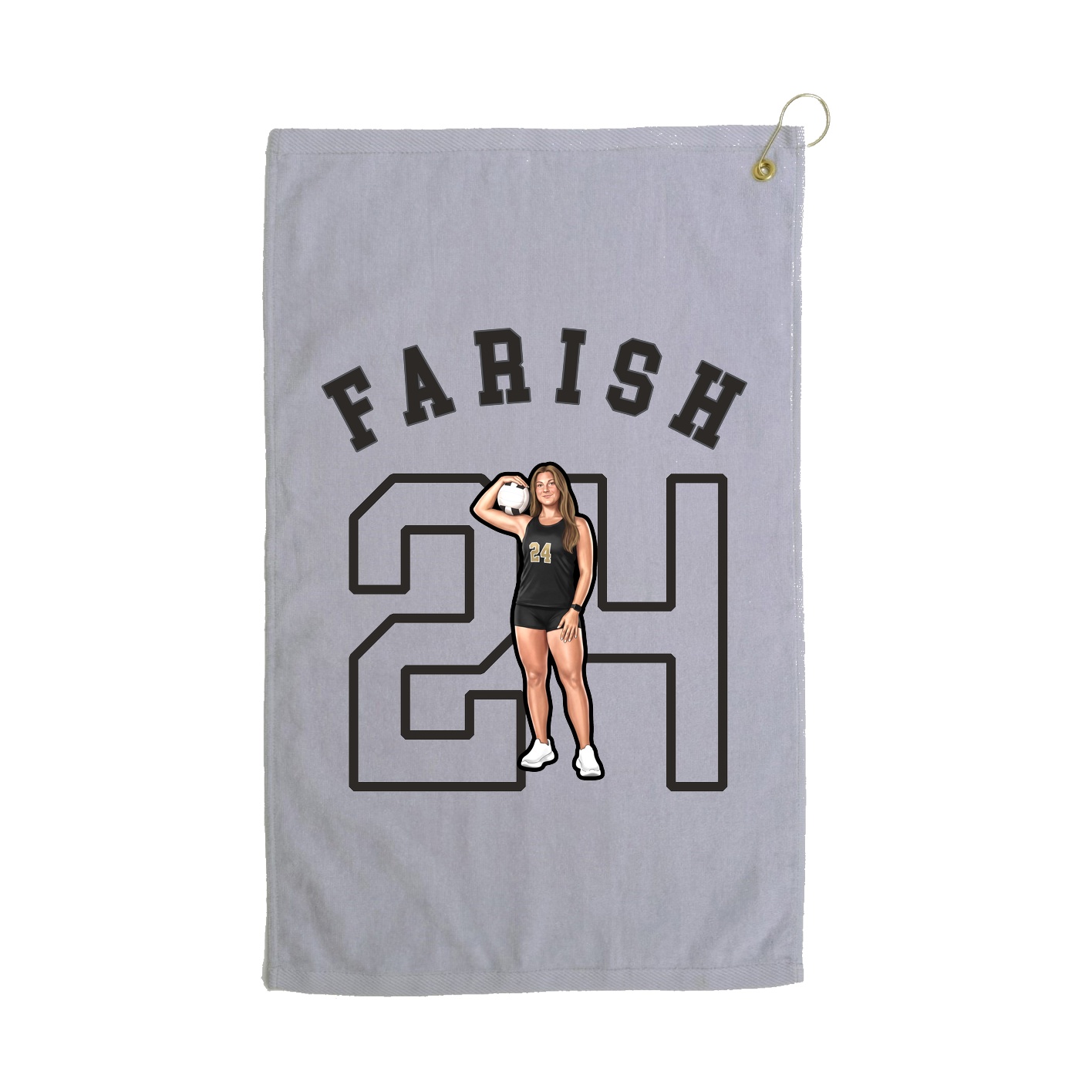Golf Towel — Shirsey Arch in Grey