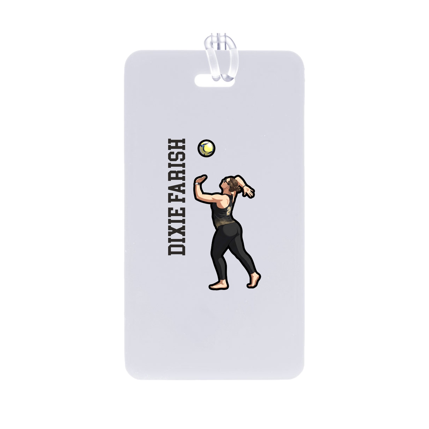 Bag Tag — Name Vertical in Classic