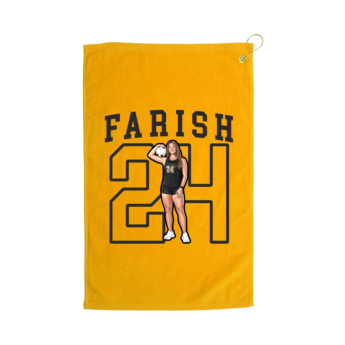 Golf Towel — Shirsey in Gold