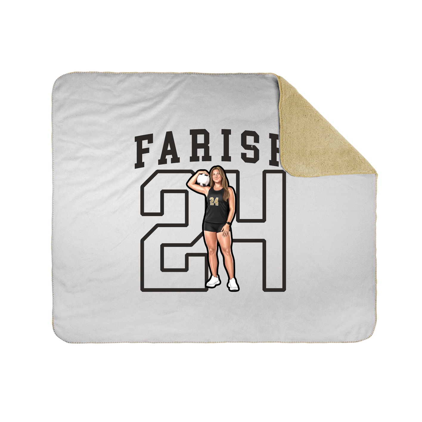 Throw Blanket — Shirsey in White
