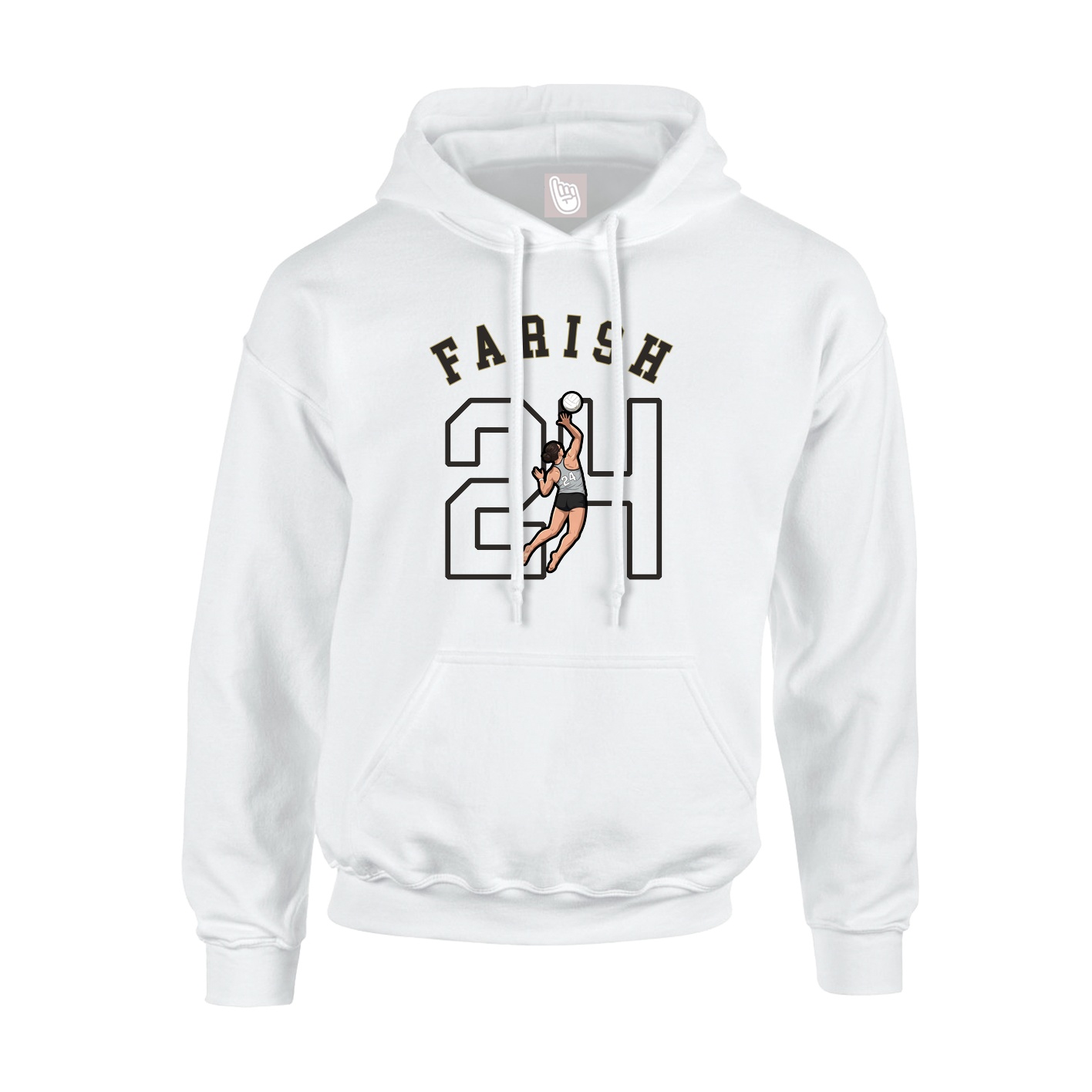 Hoodie — Shirsey Arch in White