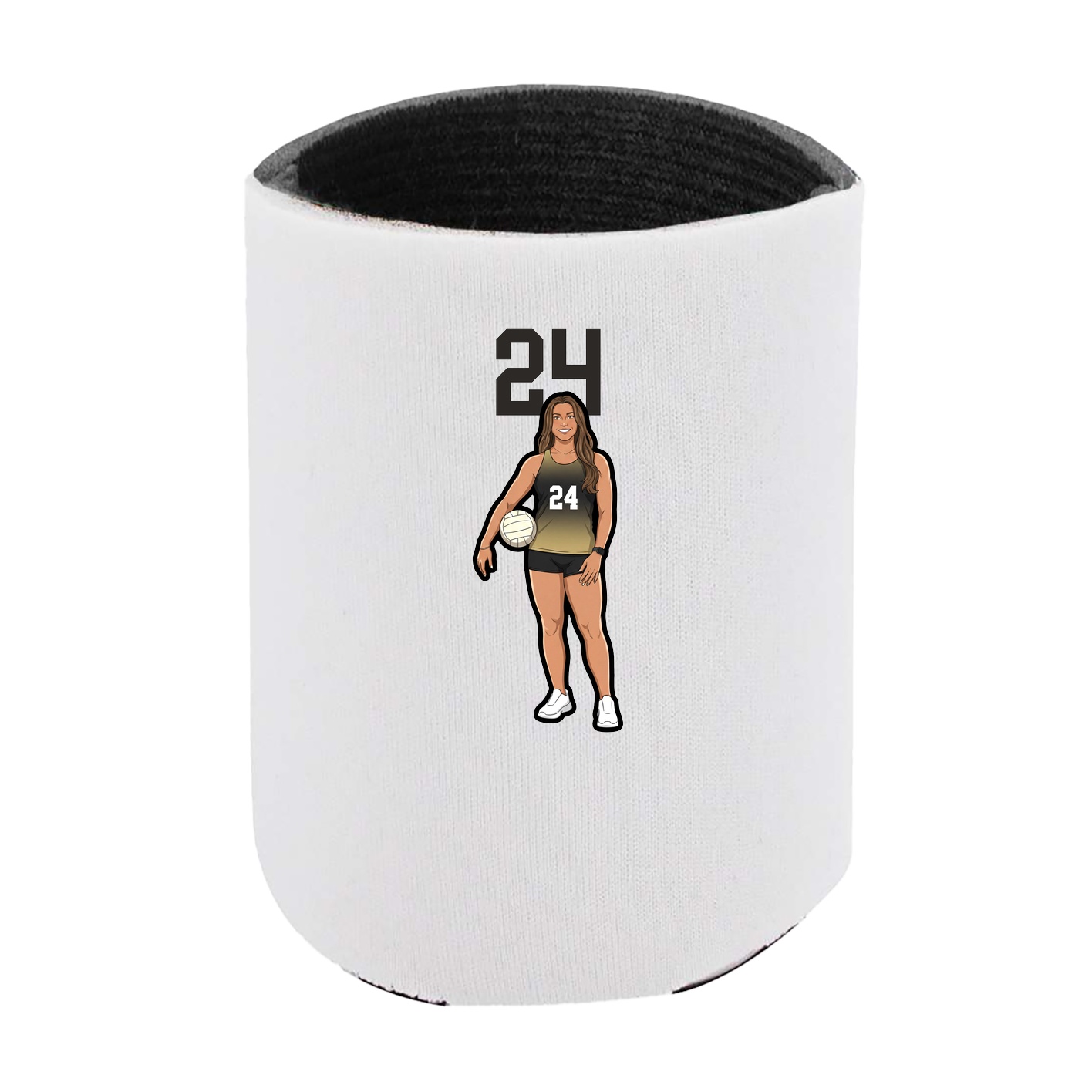 Can Holder — Number Top in White