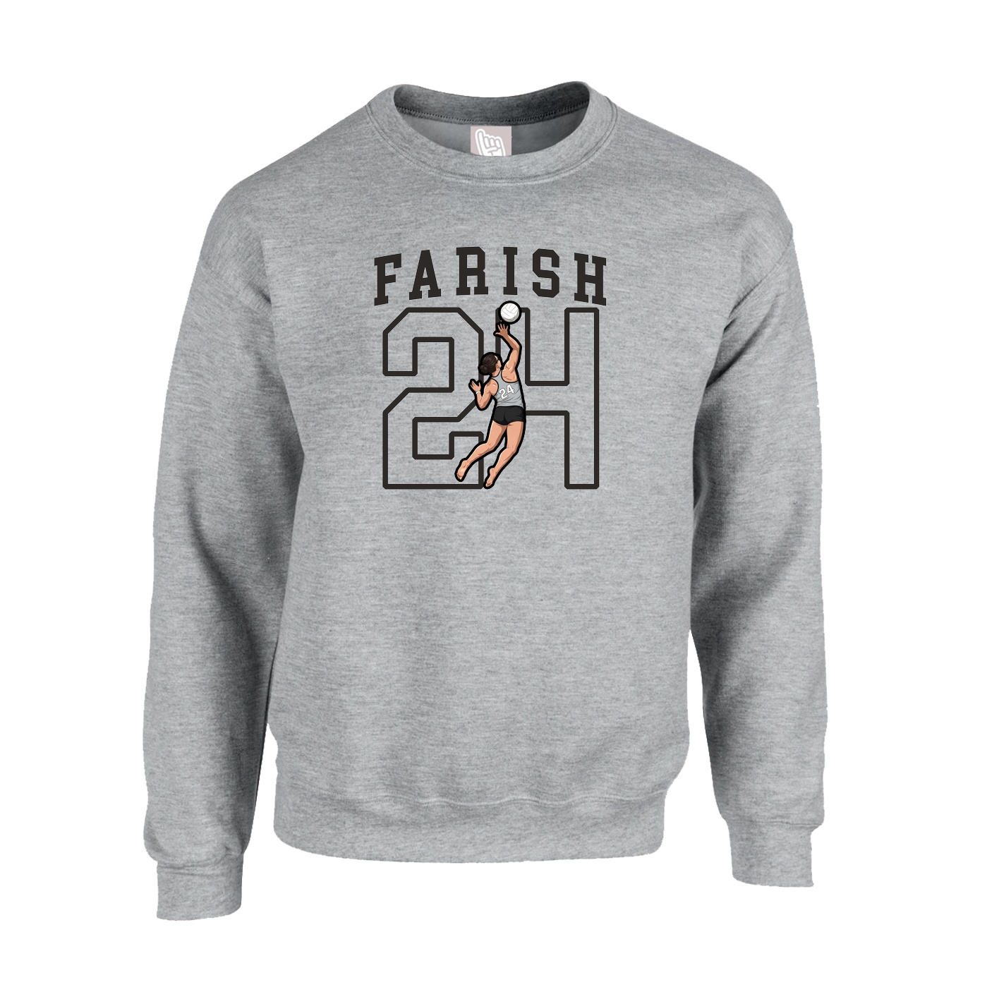 Fleece Crew — Shirsey in Grey