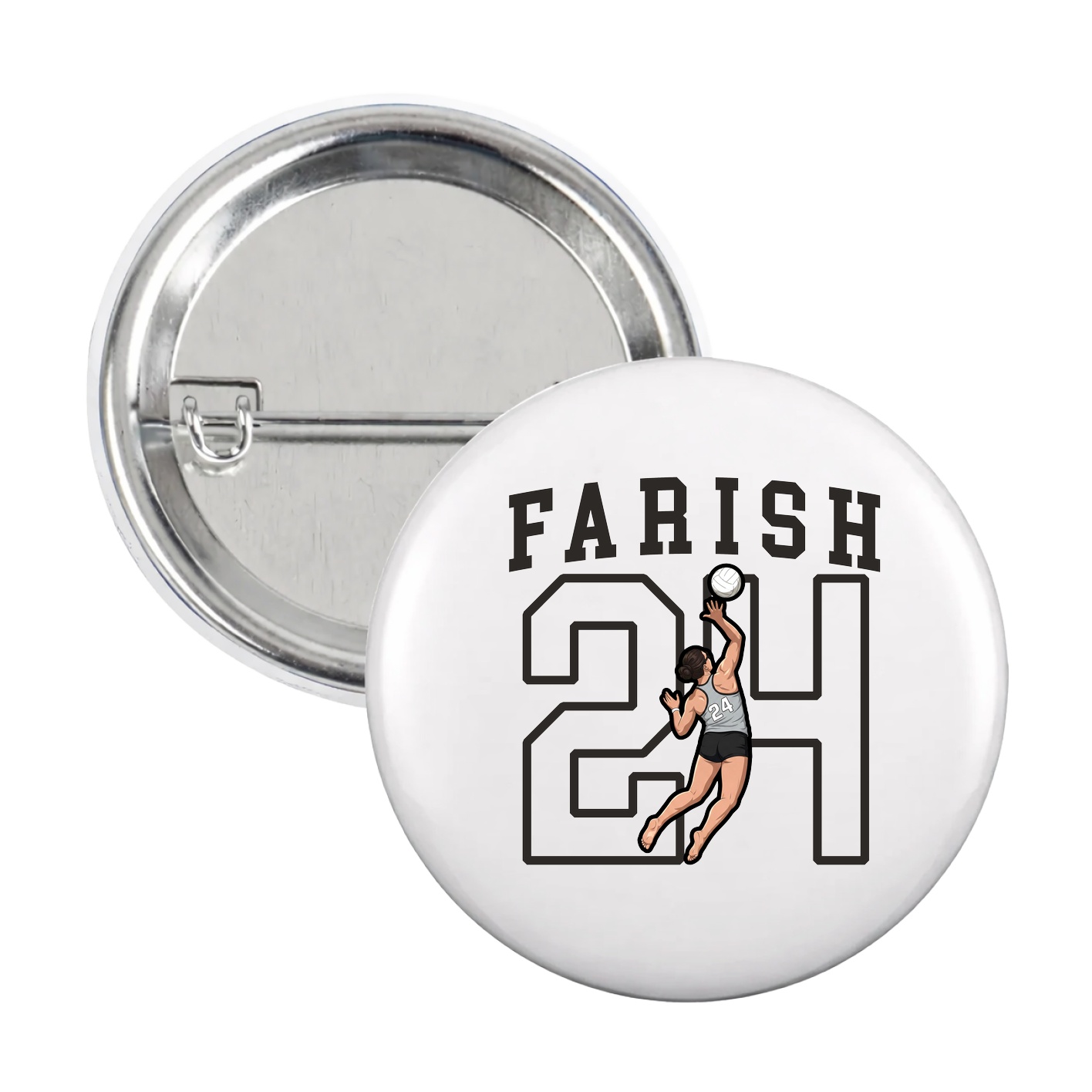 Game Day Button — Shirsey in White
