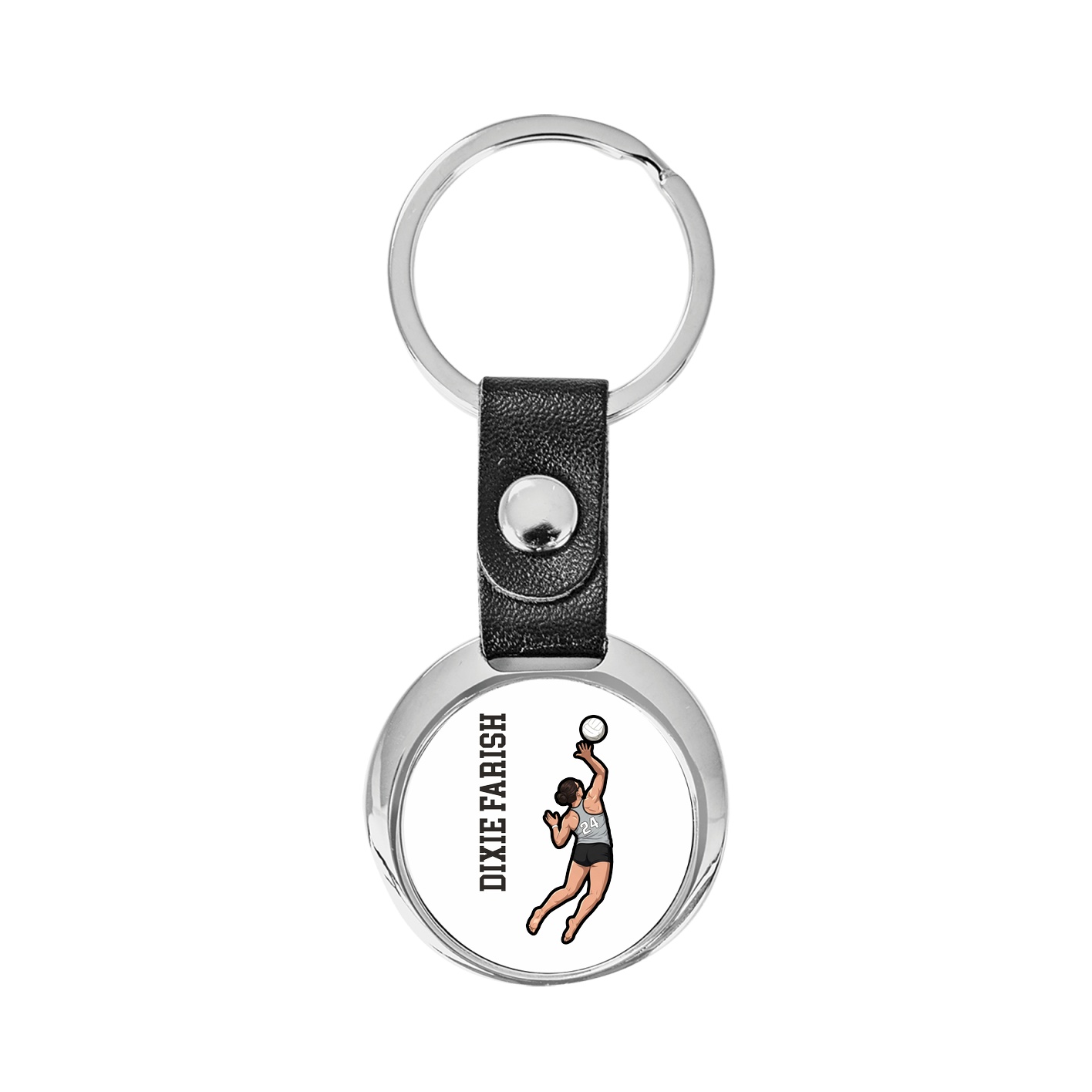 Key Chain — Name Vertical in Classic