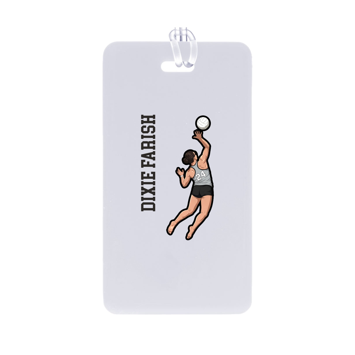 Bag Tag — Name Vertical in Classic