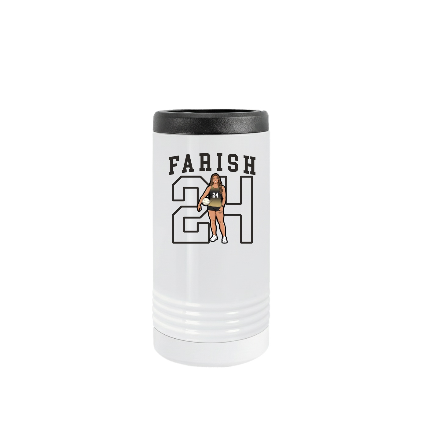 Slim Beverage Holder — Shirsey in White