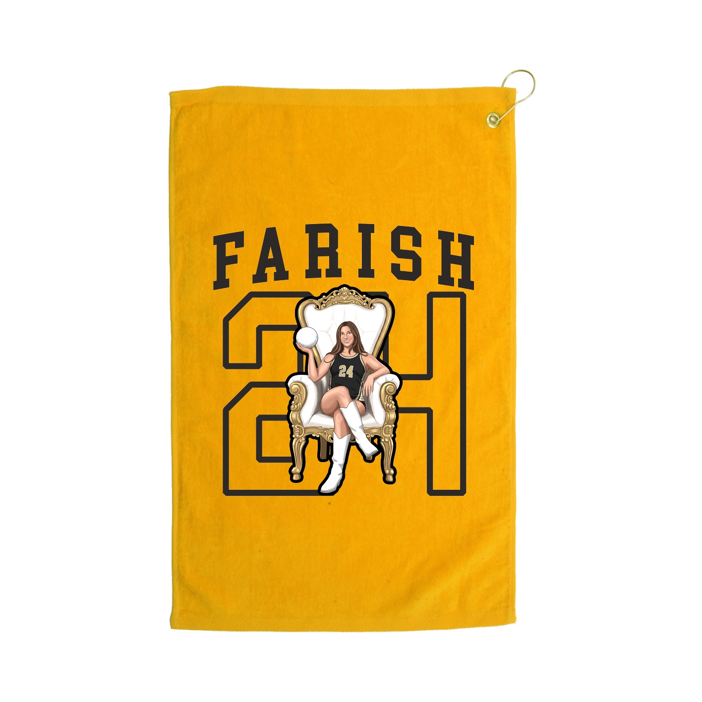 Golf Towel — Shirsey in Gold