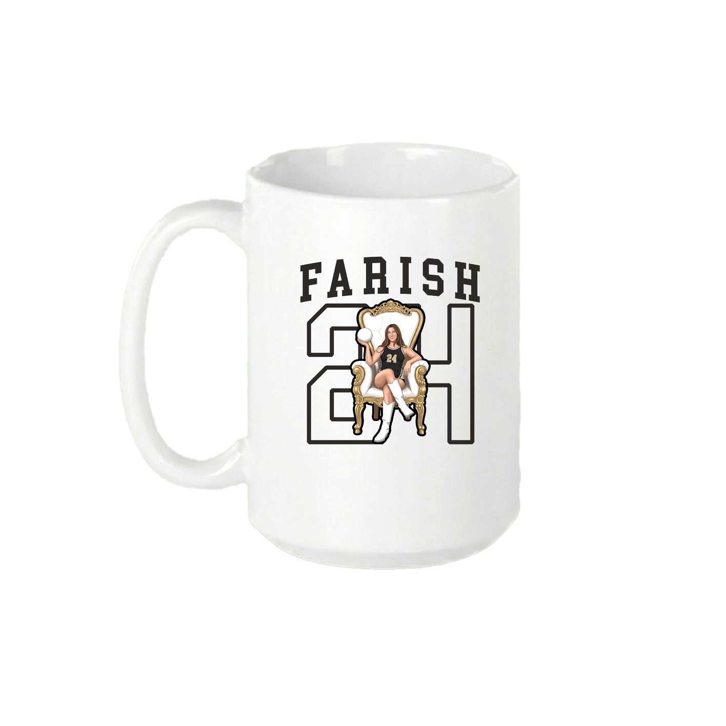 15oz Coffee Mug — Shirsey in White