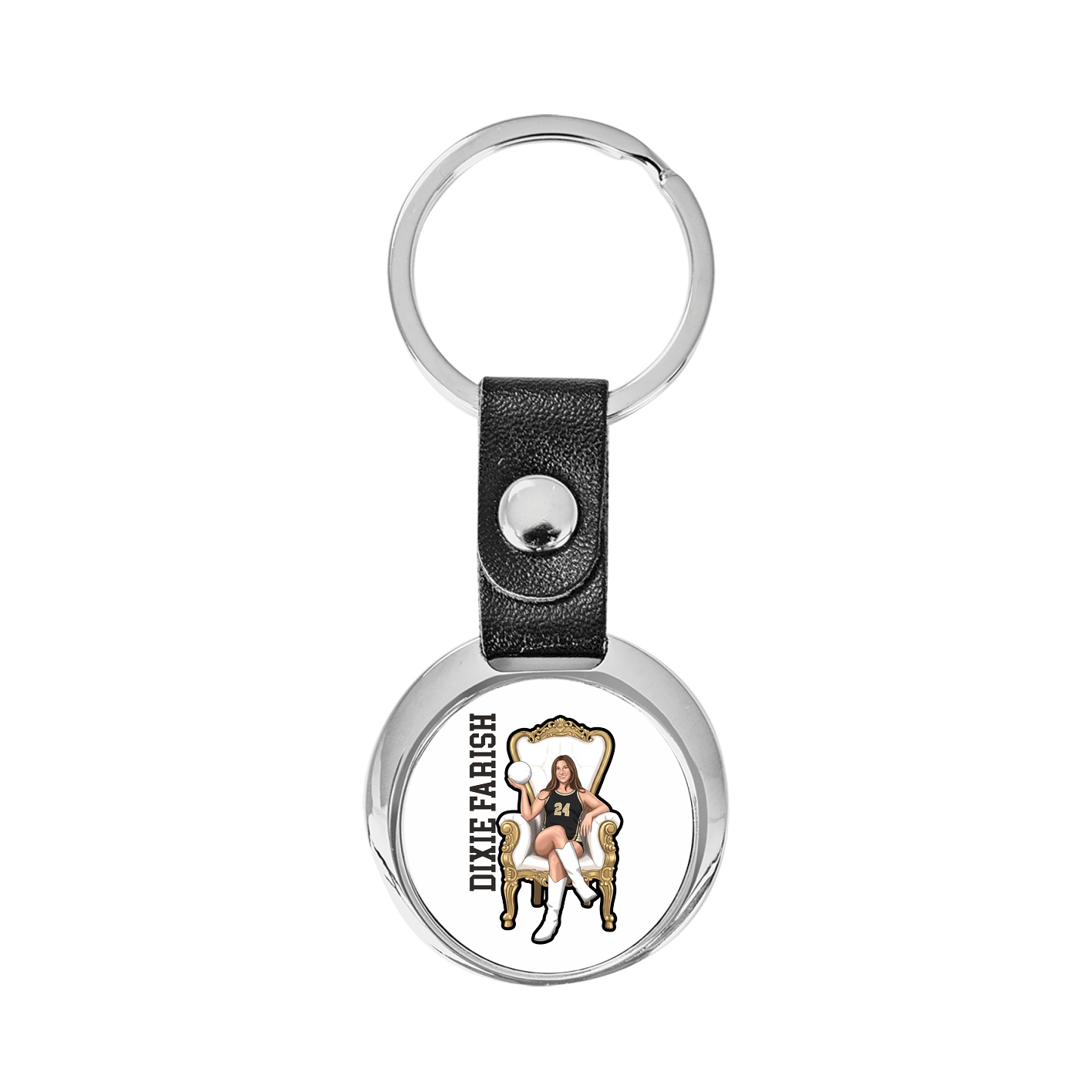 Key Chain — Name Vertical in Classic