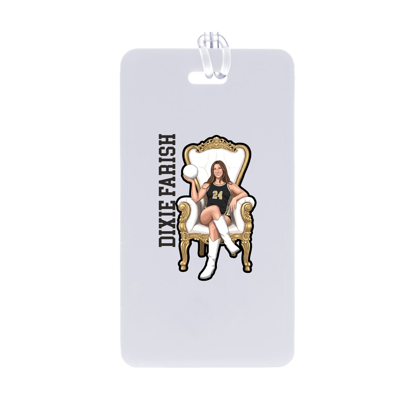Bag Tag — Name Vertical in Classic