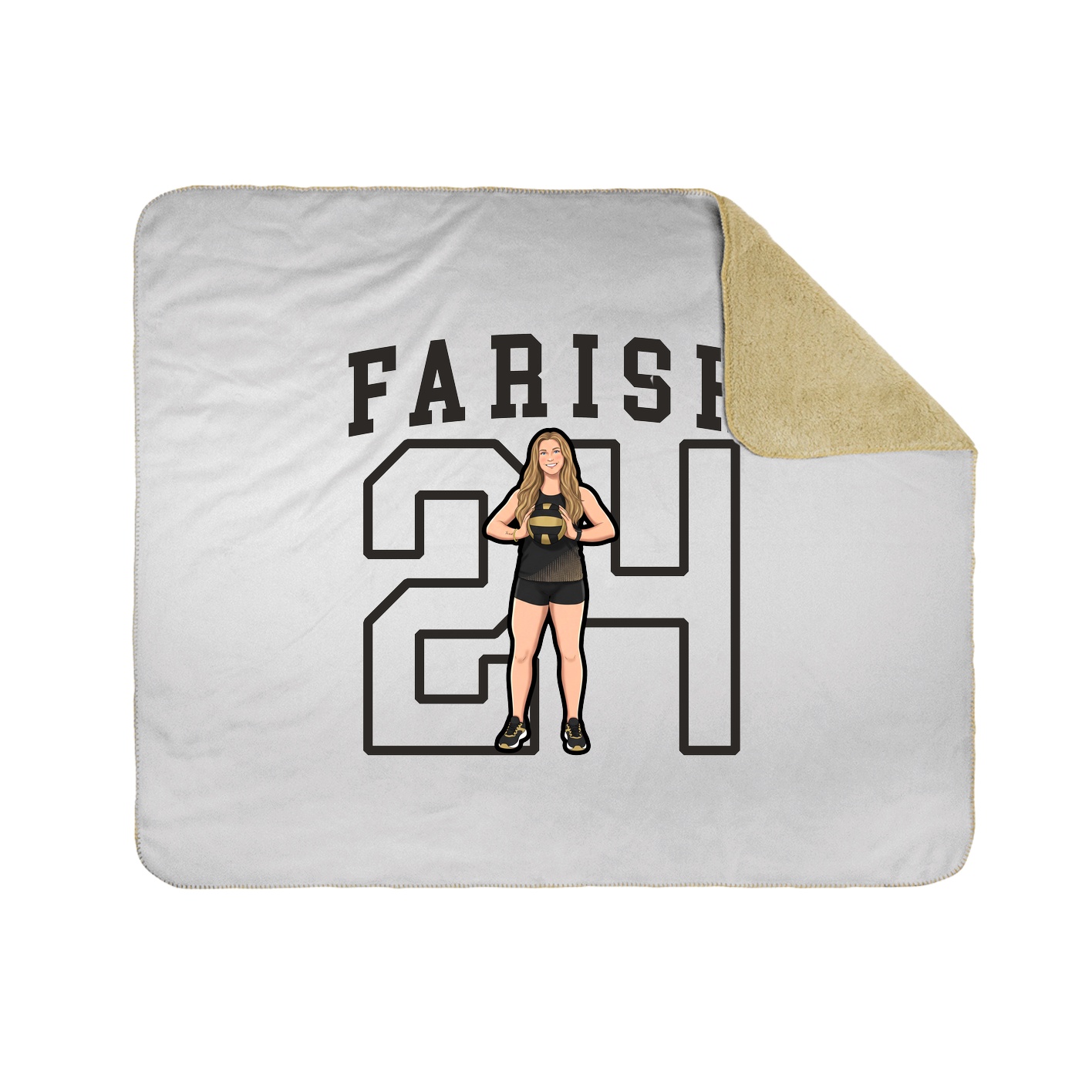 Throw Blanket — Shirsey in White