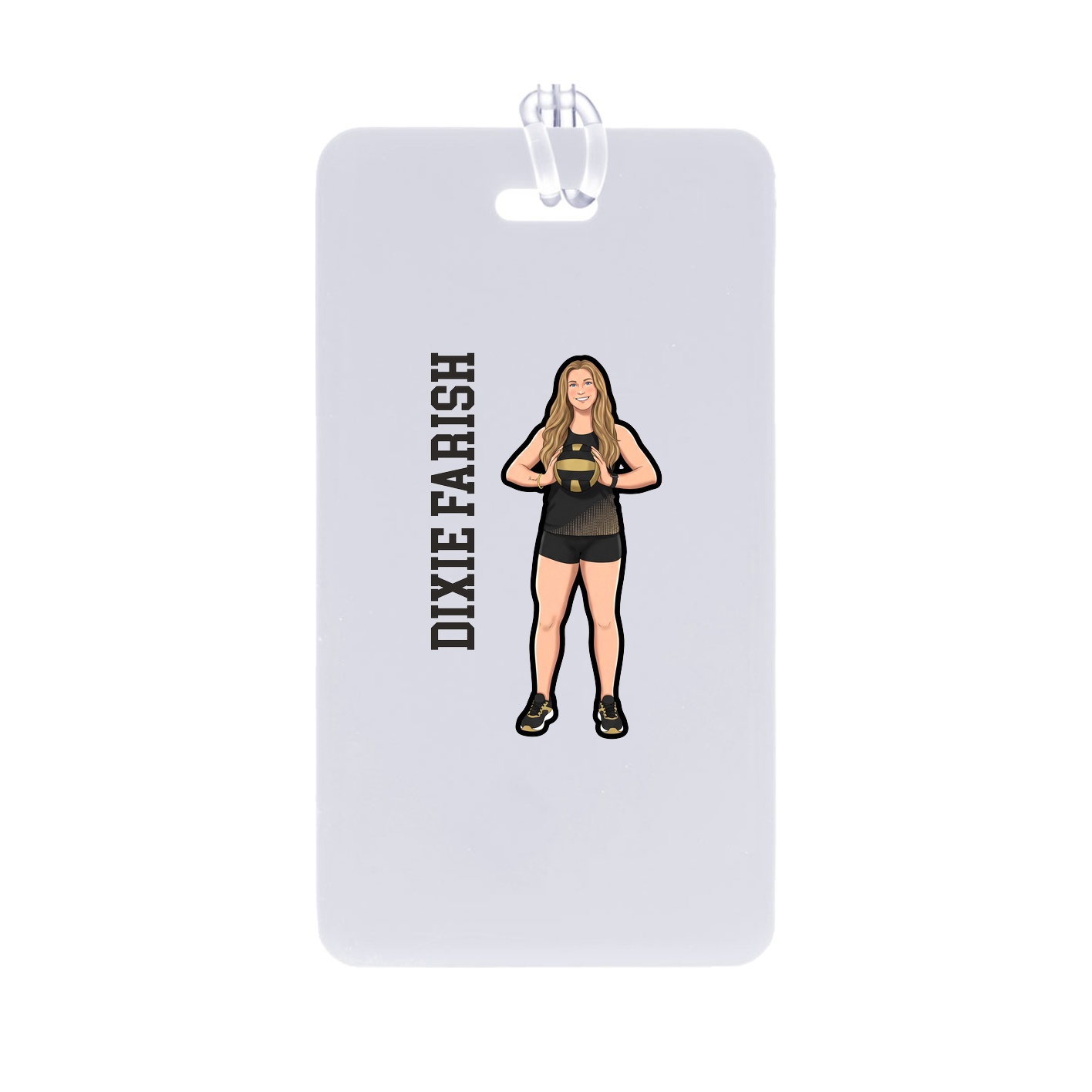 Bag Tag — Name Vertical in Classic