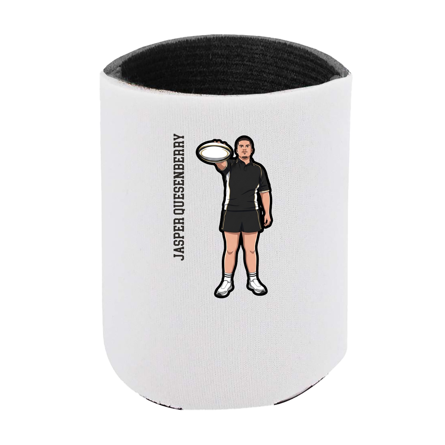 Can Holder — Name Vertical in White