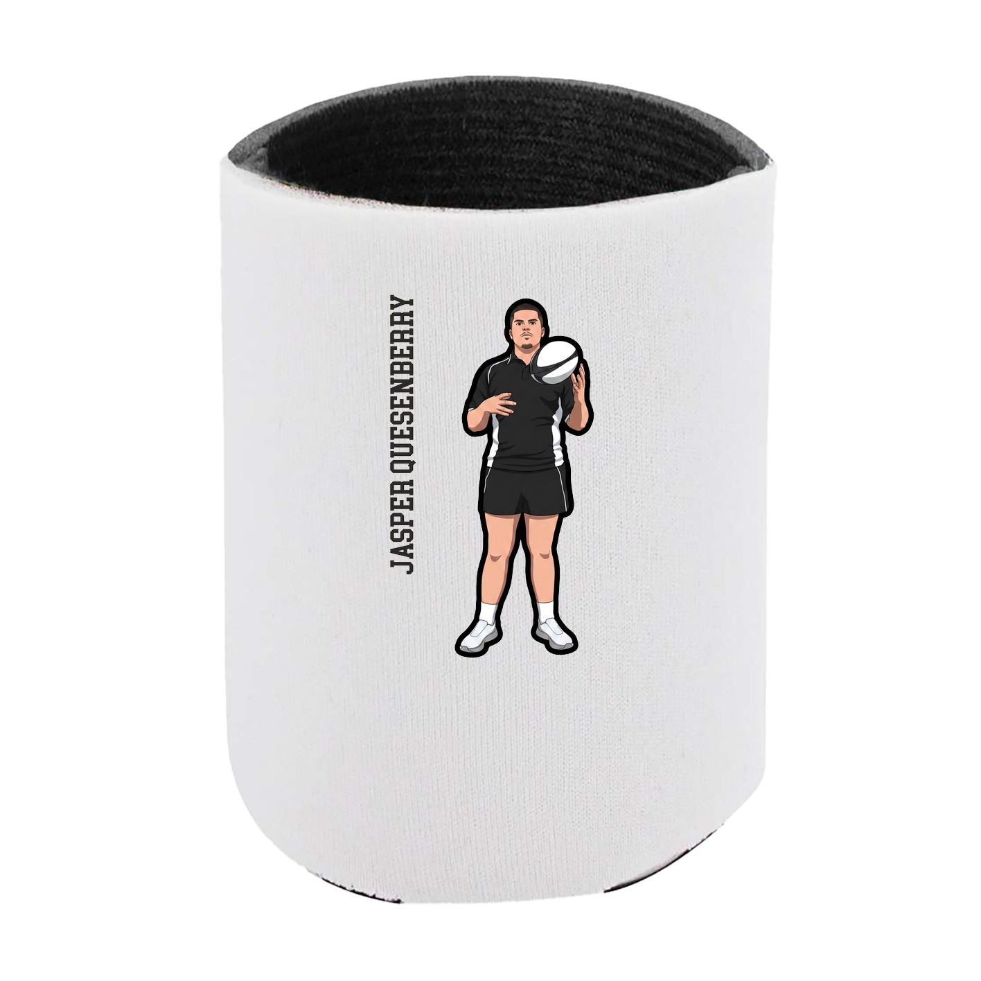 Can Holder — Name Vertical in White