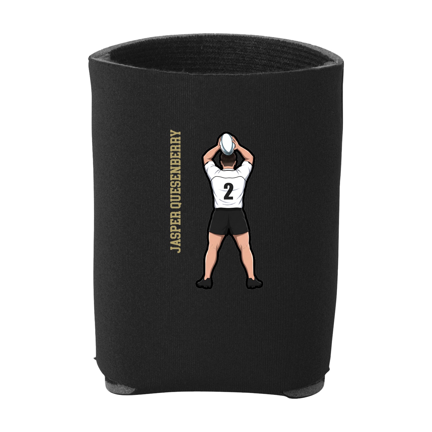 Can Holder — Name Vertical in Black