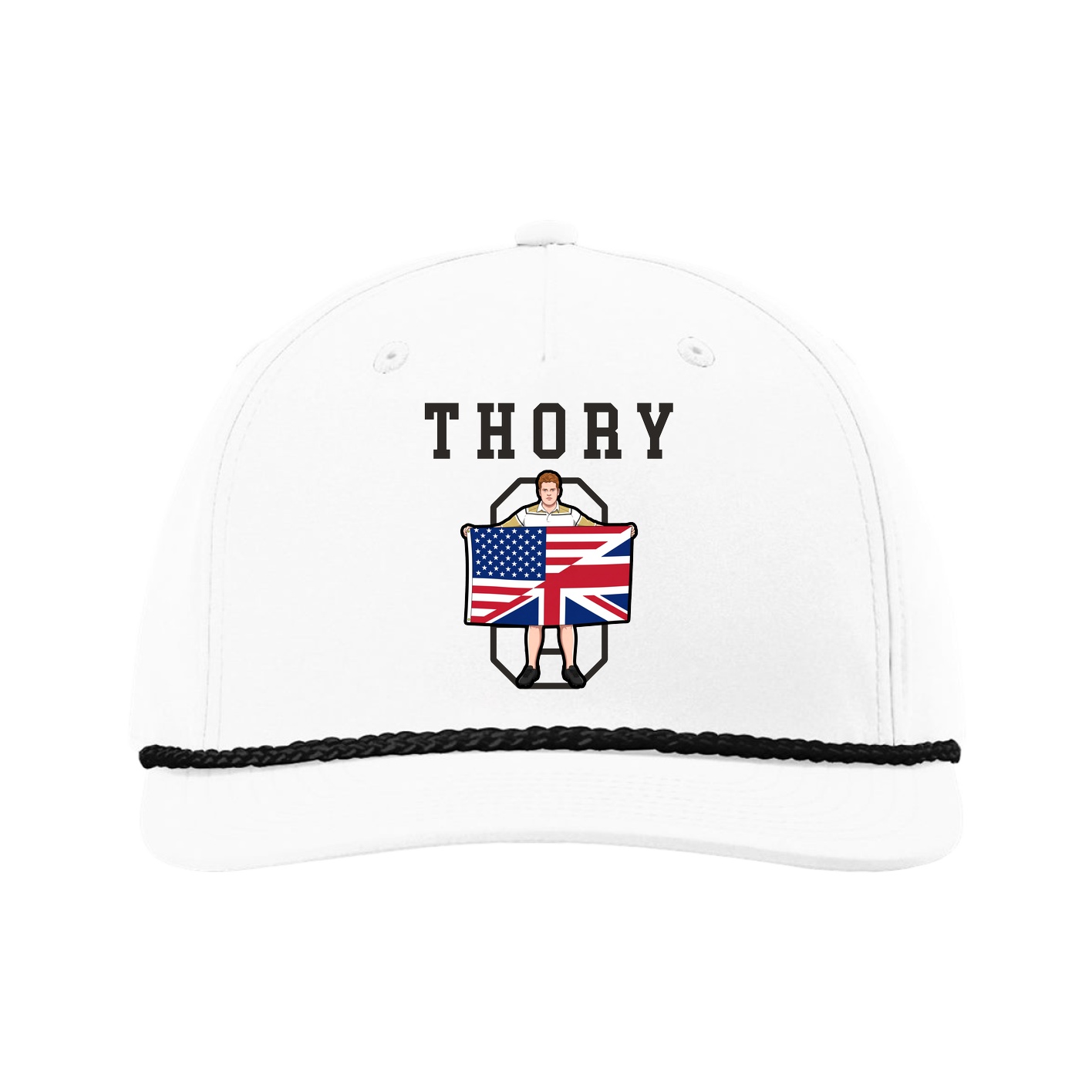 Five-Panel Classic Rope Cap — Shirsey in White