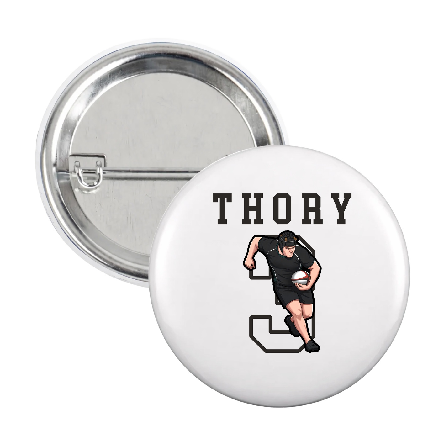 Game Day Button — Shirsey in White