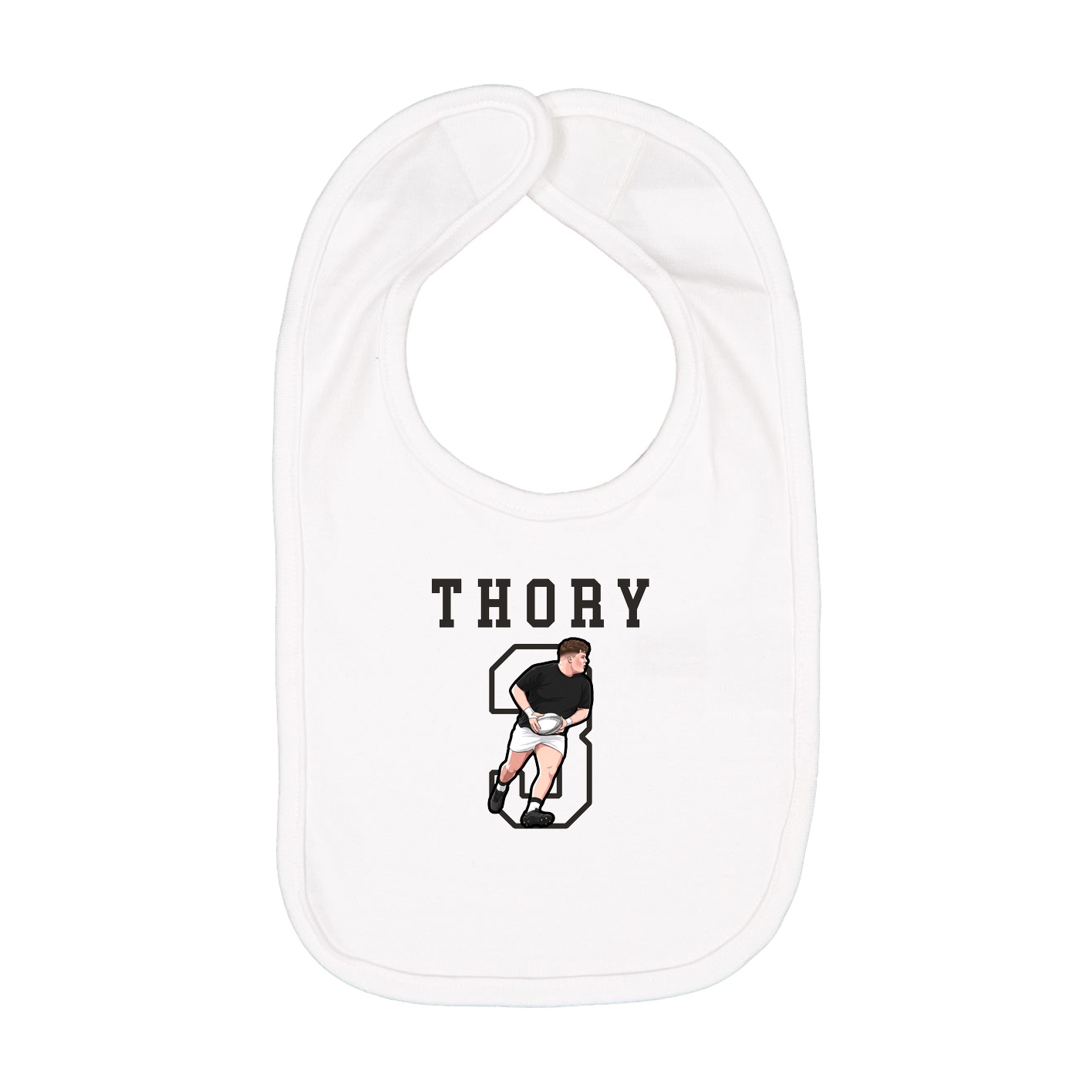 Infant Bib — Shirsey in White