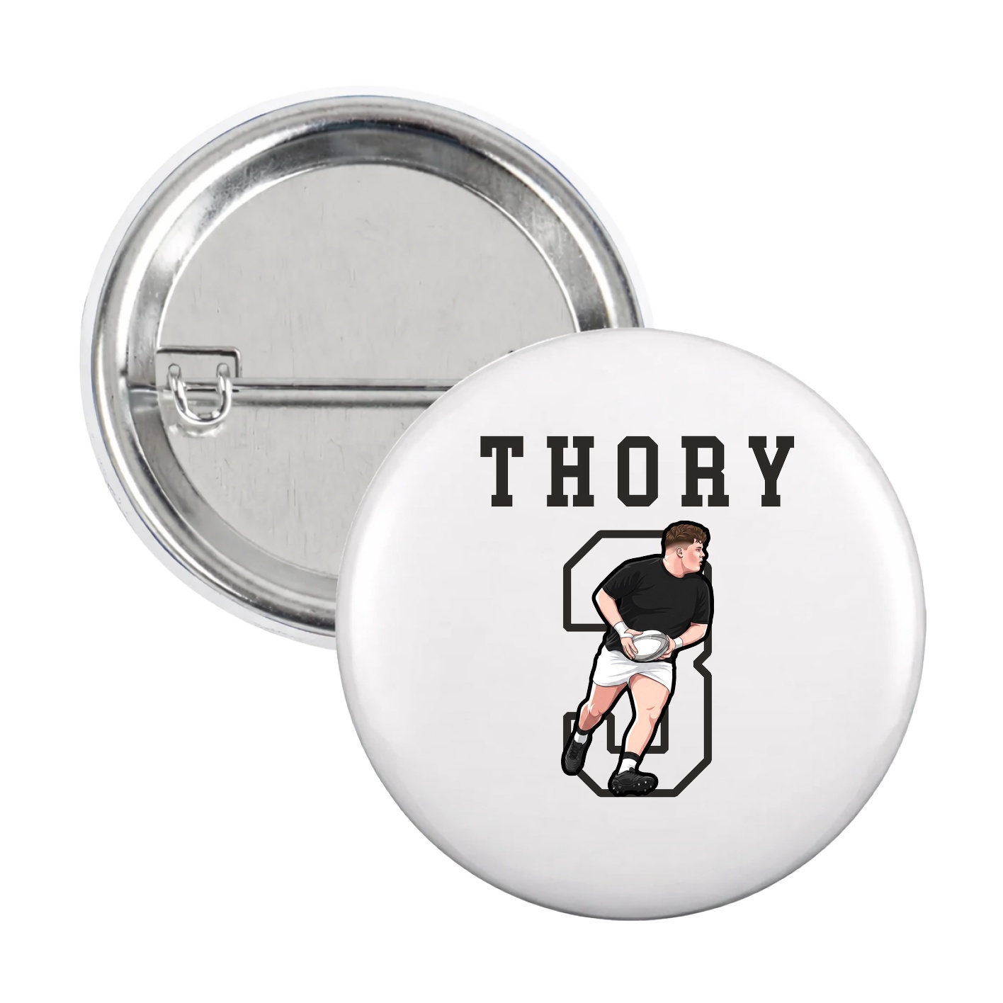 Game Day Button — Shirsey in White