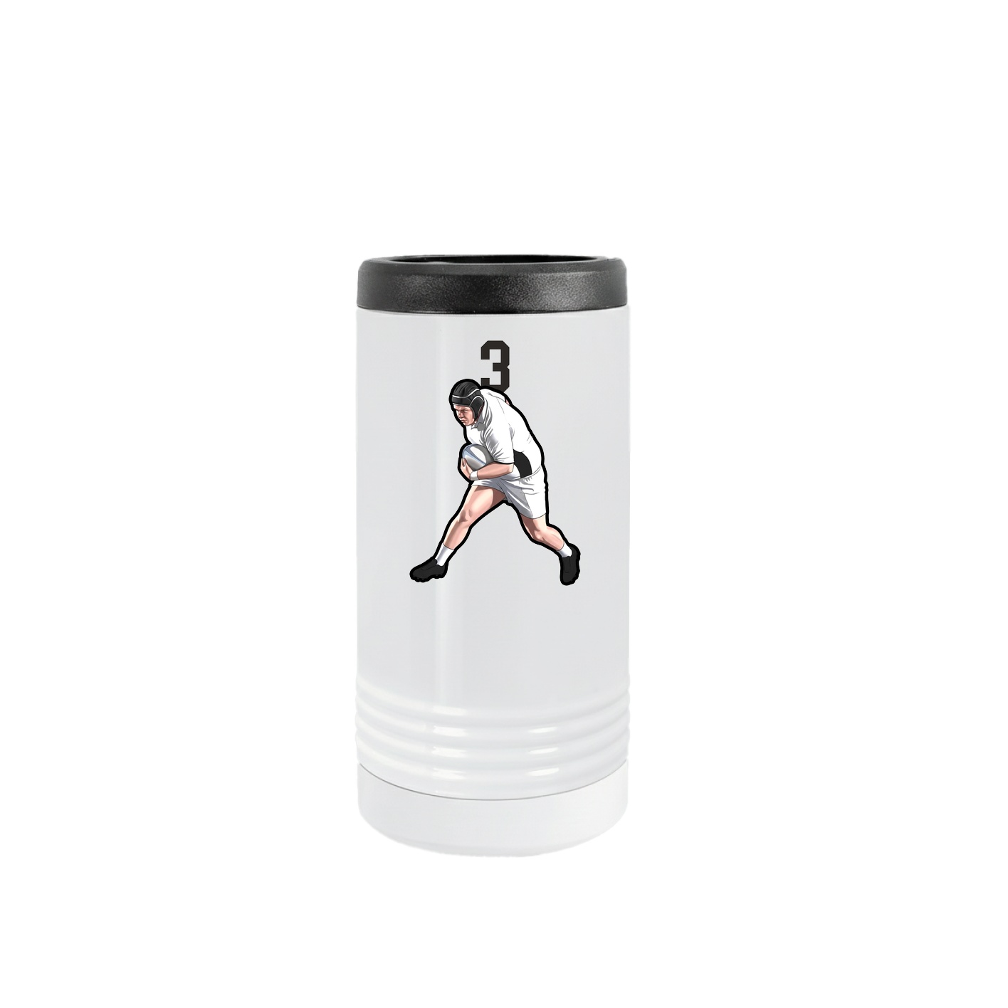 Slim Beverage Holder — Number Top in White
