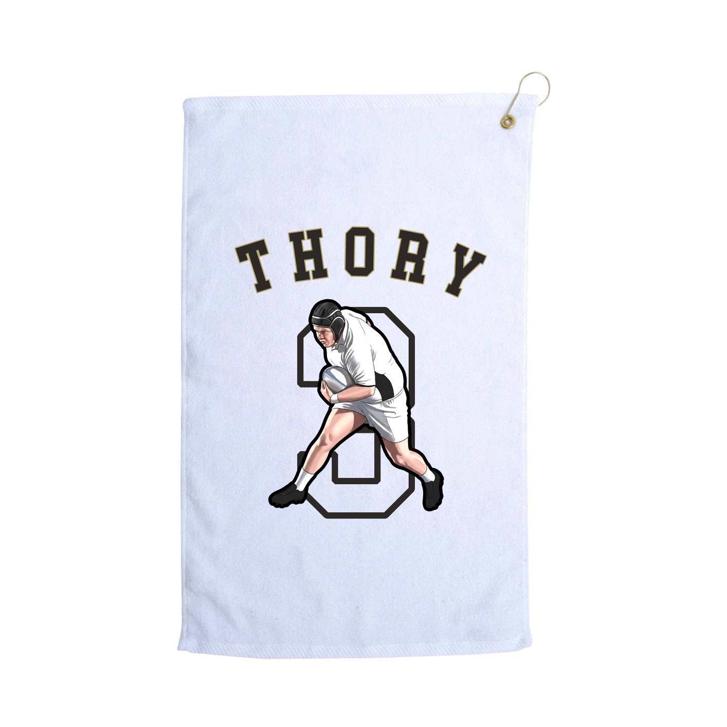 Golf Towel — Shirsey Arch in White